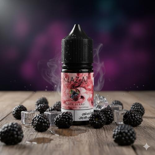 نكهة مزاج التوت الاسود سولت - mazaj black berry