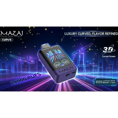 سحبة مزاج كيرف 24000 سحبة - Mazaj Curve 24000 Puffs