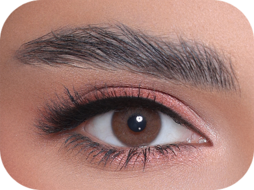 عدسة D BROWN الشهرية - عدسات تجميلية