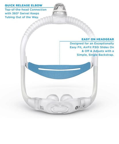 قناع هوائي اير فيت ب 30 اي بوسادة انفية