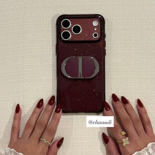 Dior mirror phone case ( burgundy)