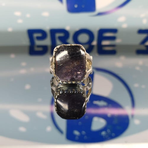 خاتم رجالي انيق وجميل بحجر ايولايت اليماني فل فاير...