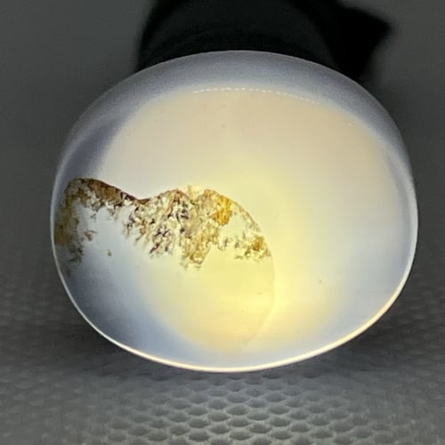 حجر عقيق يماني مصور ( نمر ) نادر