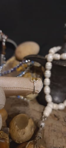 خاتم نسائي جميل وانيق بحجر الزركون البرتقالي الطبي...