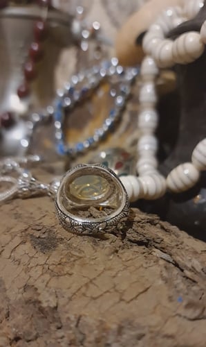 خاتم اوبال اثيوبي طبيعي صياغة برتاش قلم زني ملكي ف...