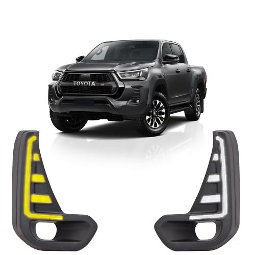 غطاء ليد مع إشارة هايلكس 2020 غطاء بلاستيك اسود قط...