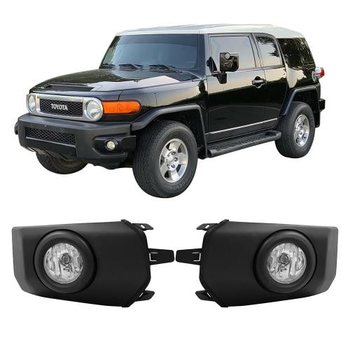 كشاف اف جيه كروز 2023 ( مطفي لون اسود ) قطعتين مصب...