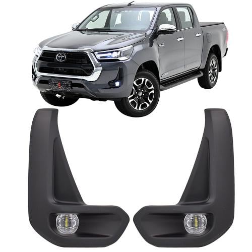 كشاف ليد هايلكس 2022 مصباح الضباب من قطعتين مع اطا...