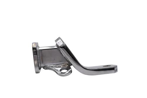 Long Japanese nickel hook 210 mm, downward hook, 20 mm hole, with safety base