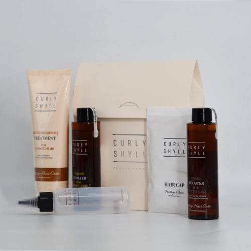 مجموعة امبولات الكولاجين والكيراتين للشعر التالف م...