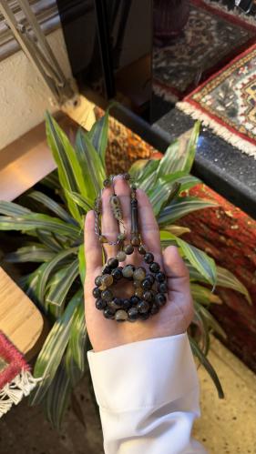 Ram's horn prayer beads