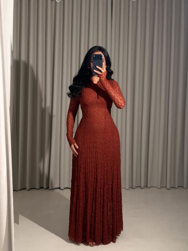 Lace mask dress