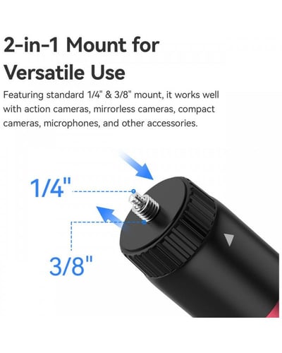 حامل إضاءة ثلاثي القوائم قابل للتمديد Ulanzi AT-01...