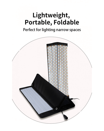 إضاءة LED قماشية قابلة للطي نايس فوتو FB-1000A بقد...