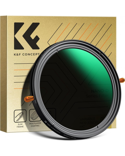 فلتر K&F Concept Nano-D متغير ND2-32 مع فلتر استقط...