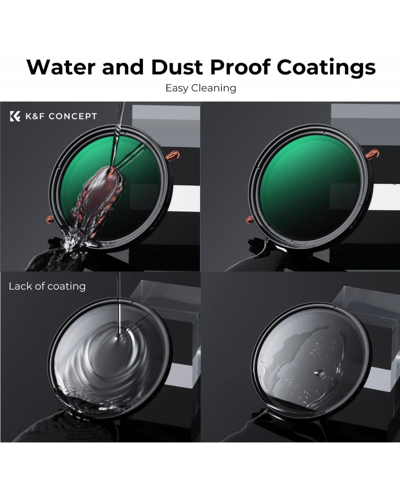 فلتر K&F Concept Nano-D متغير ND2-32 مع فلتر استقط...
