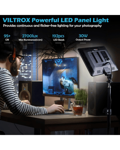 إضاءة LED فيلتروكس VL-200T ثنائية اللون مع حامل