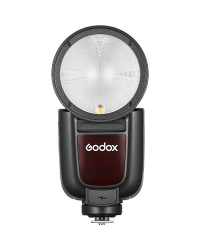 فلاش كاميرا Godox V1Pro TTL برأس دائري وبطارية ليث...
