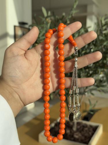 سبحة بكلايت طربزون معدن برتقالي