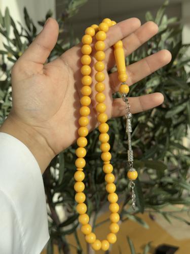 سبحة بكلايت طربزون معدن اصفر