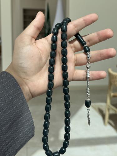 سبحة بكلايت طربزون معدن زيتي غامق
