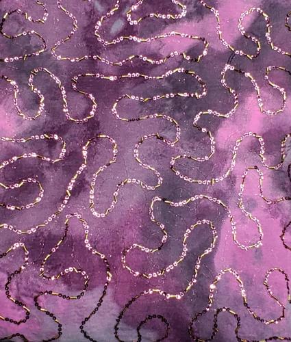 Chiffon with sequins, design 4
