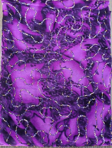 Chiffon with sequins, design 1
