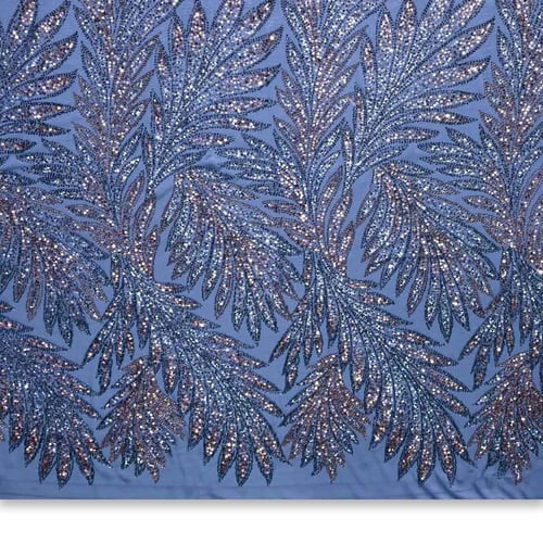 Luxurious embroidery with beads and sequins drawing4