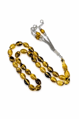 Transparent yellow فاتوران rosary