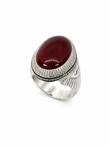 Red Yemeni agate, ruby