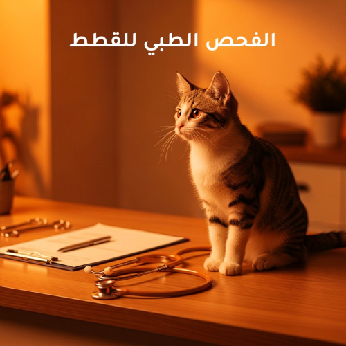 الفحص الطبي للقطط