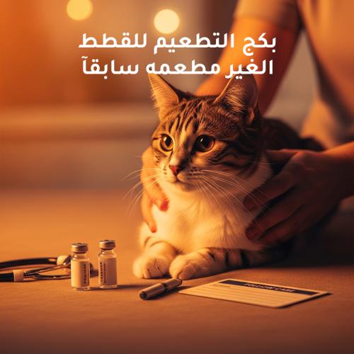 بكج التطعيم للقطط الغير مطعمه سابقآ