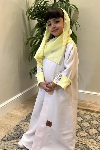 عباية بناتي قماش كريب