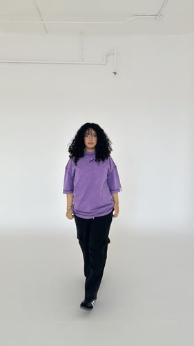 تيشرت بنفسجيoversize