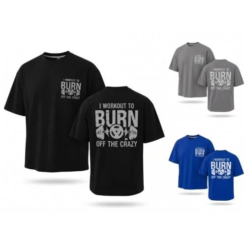 تيشيرت "بيرن أوف" رجالي قطن أوفر سايز - Burn Off Oversized Tee