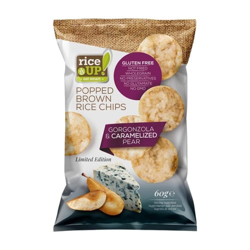 رقائق حبوب الأرز الكاملة رايس أب 60 جم - popped br...