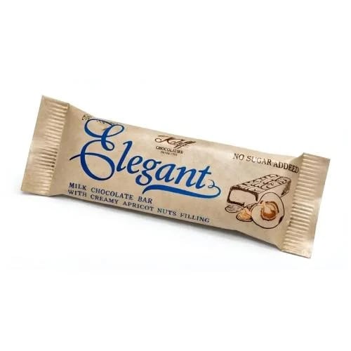 بار شوكولاتة بالحليب بدون سكر مضاف إليجانت 30 جم - ELEGANT CHOCOLATE BAR