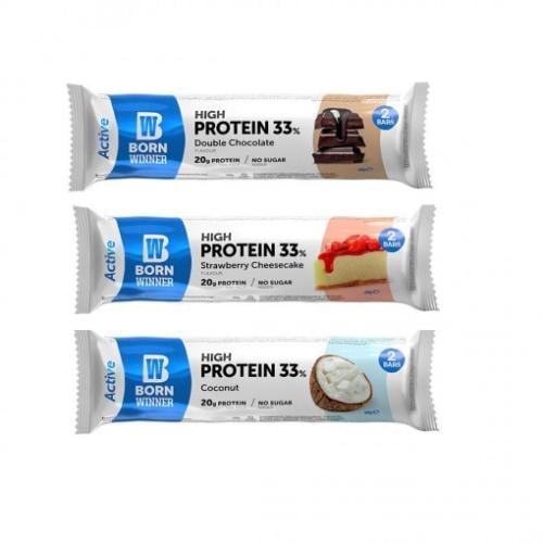 بورن وينر بروتين بار اكتيف 60 جم - Born Winner Pro...