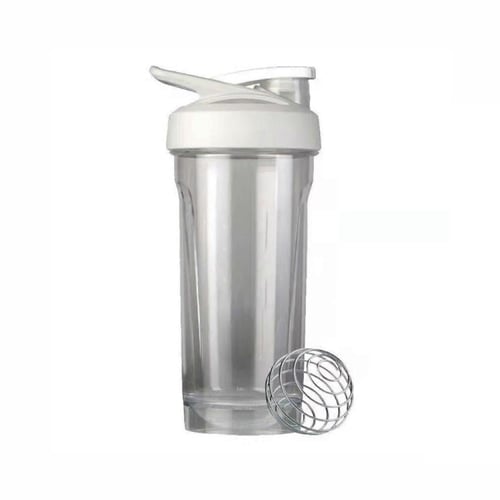 شيكر بروتين بلاستيك شفاف مع خلاط معدني _ SHAKER PR...