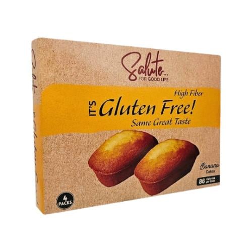 كيك بالموز خالي من الجلوتين 4 قطع (184 جم) - Keto...