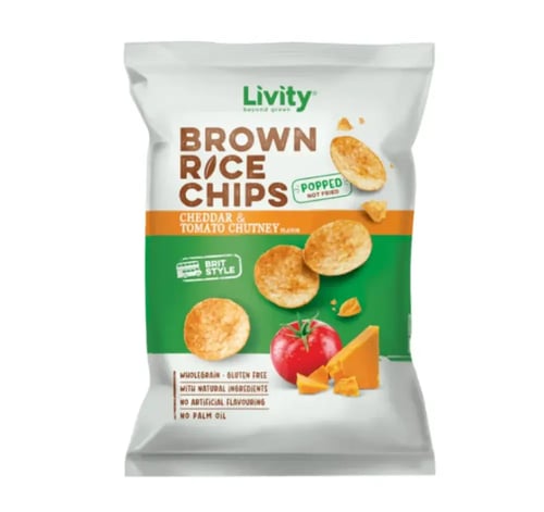 شيبس رقائق الأرز البني ليفيتي 60 جم - LIVITY BROWN...