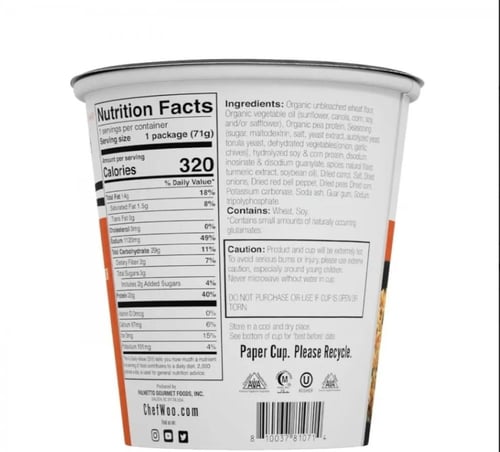 أندومي بروتين رامن شيف وو _ CHEFWOO RAMEN