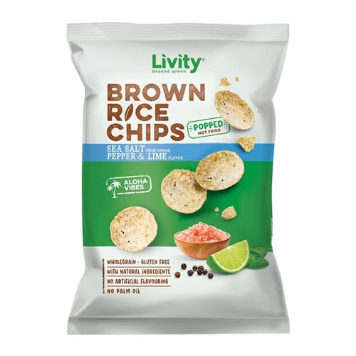 شيبس رقائق الأرز البني ليفيتي 60 جم - LIVITY BROWN...