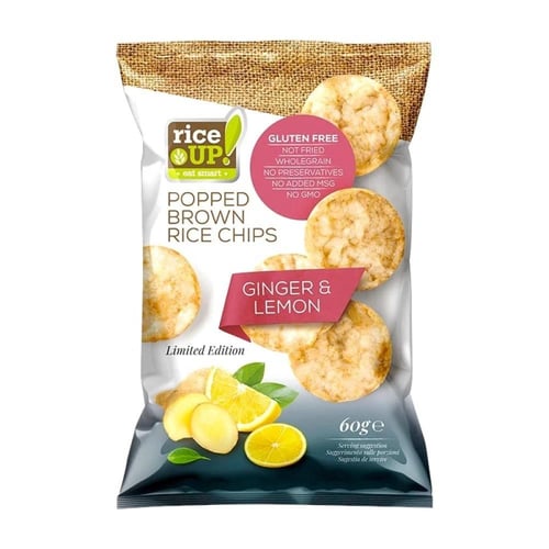 رقائق حبوب الأرز الكاملة رايس أب 60 جم - popped br...