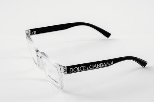 دولتشي آند غابانا نظارات طبية بإطار شفاف