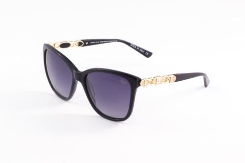 نظارة شمسية للنساء من فيرزاتشي - اسود/ذهبي