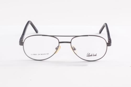 نظارة طبية للرجال دائرية من لك لوك - فضي