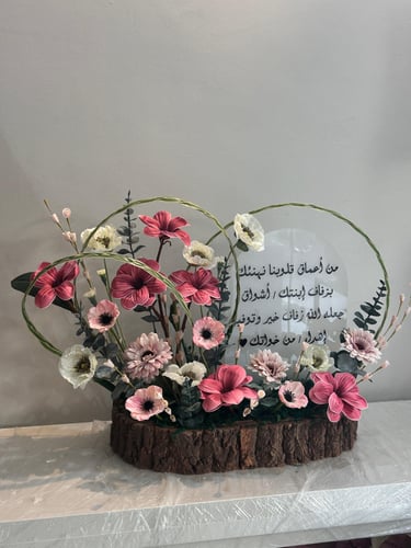 Wedding stand with acrylic