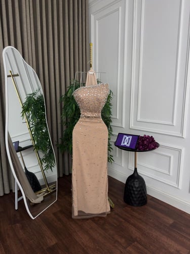 فستان سهره بيج فخم