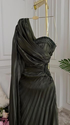 فستان سهره زيتي